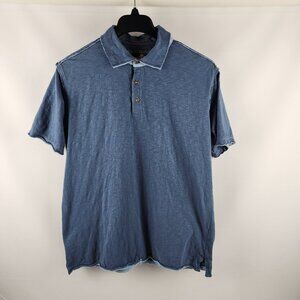 Horn Legend Shirt Mens Large Blue Golf S/S Polo